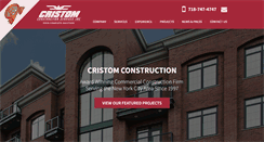 Desktop Screenshot of cristomconstruction.com